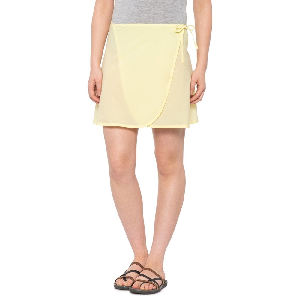 Outdoor Voices TissueWeave Wrap Skirt Butter Yellow